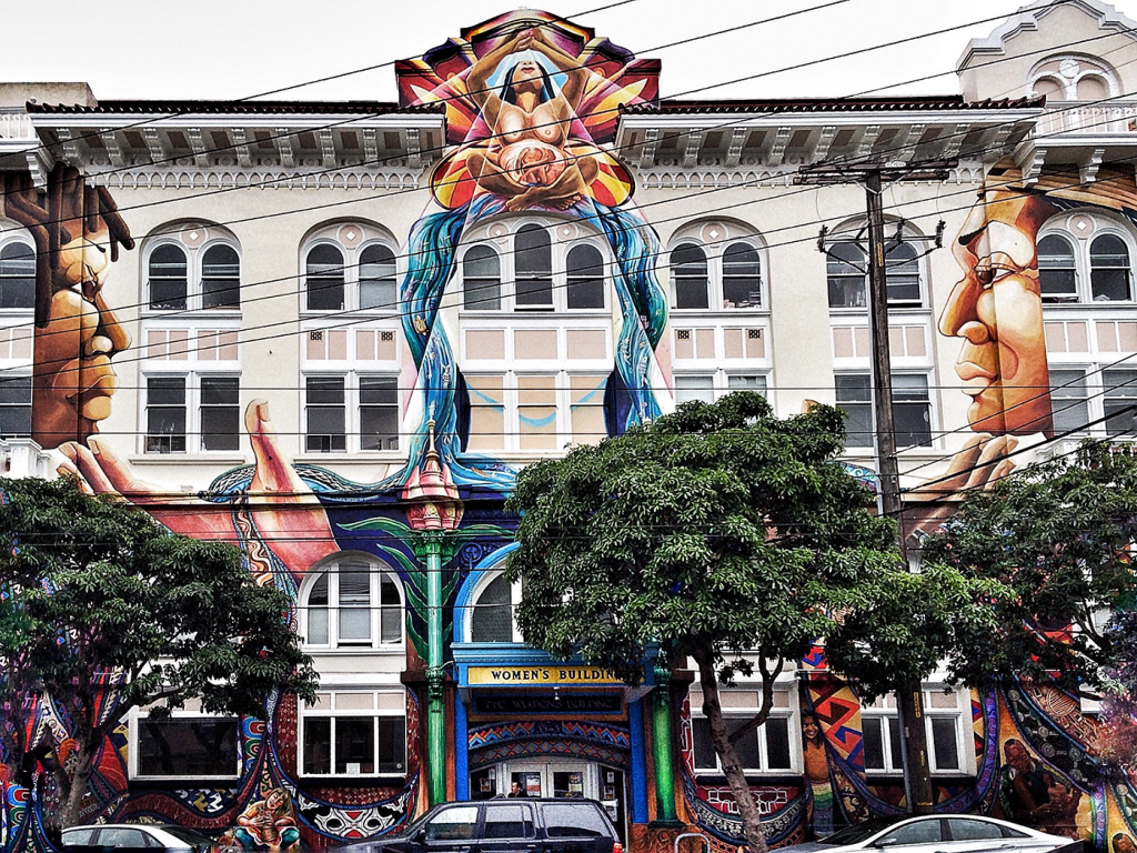Murals of Birth and Pregnancy on San Francisco’s Women’s Building