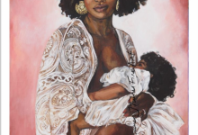 Empowering Mothers through Lauren Turner's "Mother Nursing with Lace"