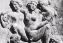 Classical Greek Image of Woman giving Birth 