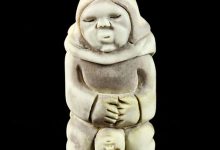 Silas Kayakjuak's carvings of birth